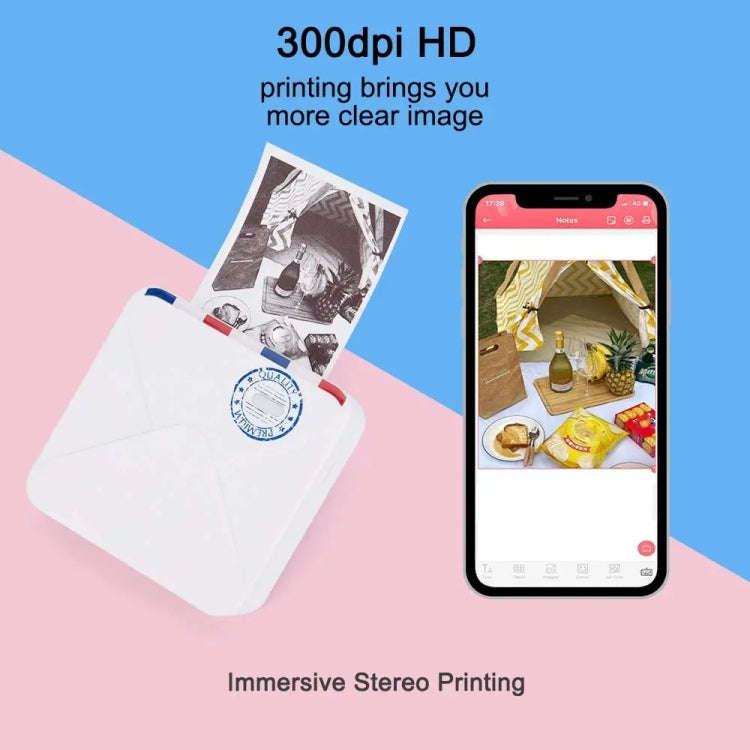 Phomemo M02S Pocket Small Bluetooth Handheld Portable Thermistar Tags Error Printer(White)