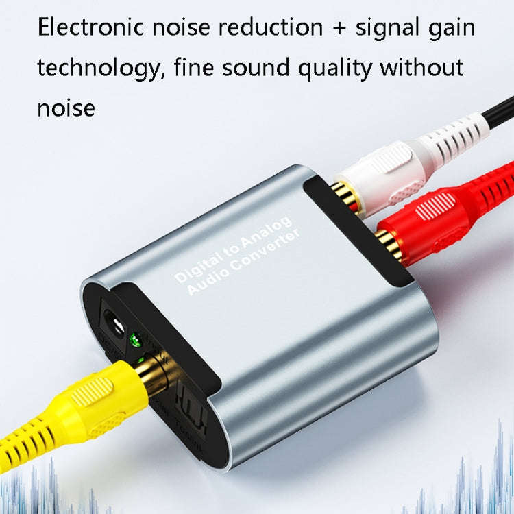 HW-25DA R/L Digital To Analog Audio Converter With 3.5mm Jack SPDIF Audio Decoder with SPDIF+USB ...