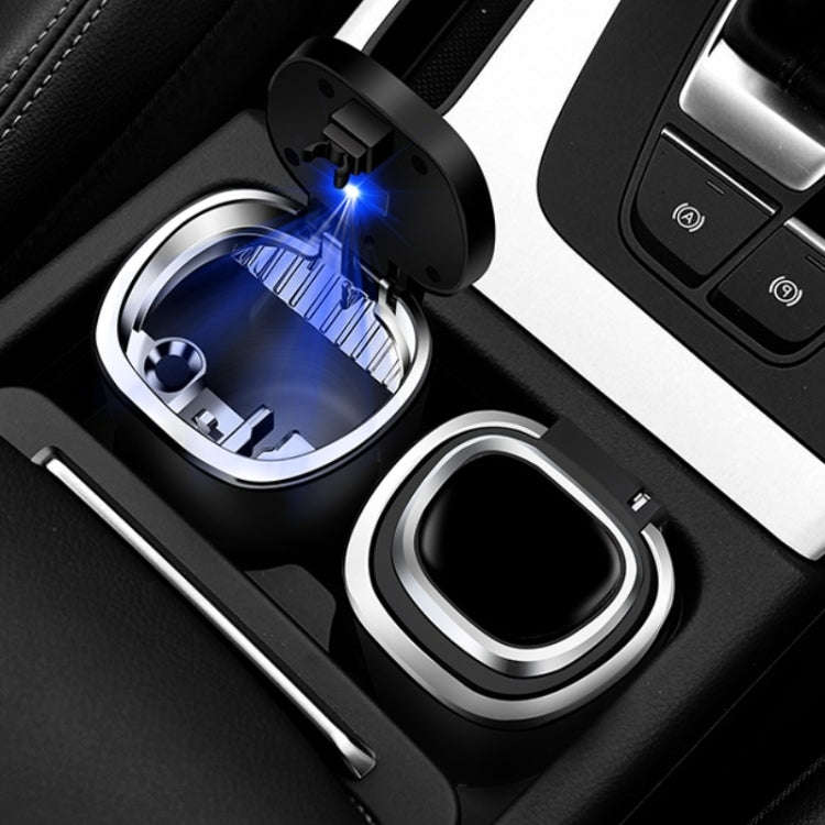 2 PCS  Car Ashtray With Cover Hanging Invisible With LED Light Car Ashtray(Board)