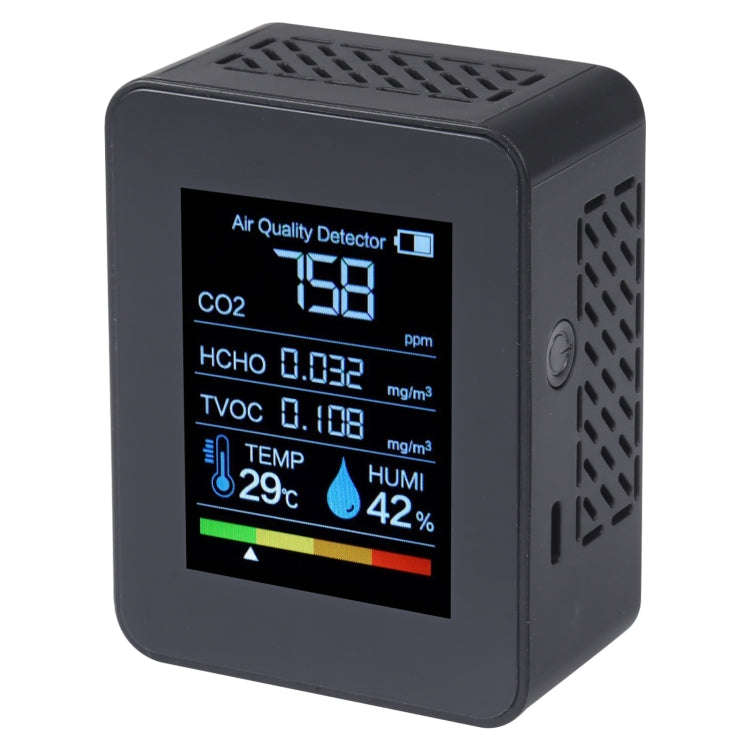 TVOC1 Portable CO2 Air Quality Formaldehyde Carbon Dioxide Detector Indoor Temperature Hygrometer...