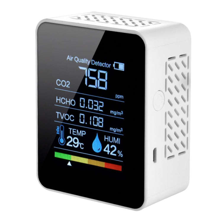 TVOC1 Portable CO2 Air Quality Formaldehyde Carbon Dioxide Detector Indoor Temperature Hygrometer...
