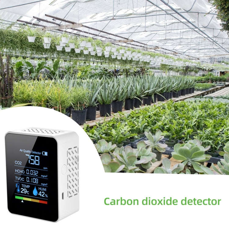 TVOC1 Portable CO2 Air Quality Formaldehyde Carbon Dioxide Detector Indoor Temperature Hygrometer...