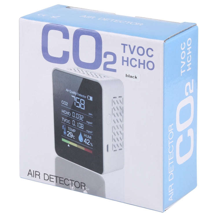 TVOC1 Portable CO2 Air Quality Formaldehyde Carbon Dioxide Detector Indoor Temperature Hygrometer...