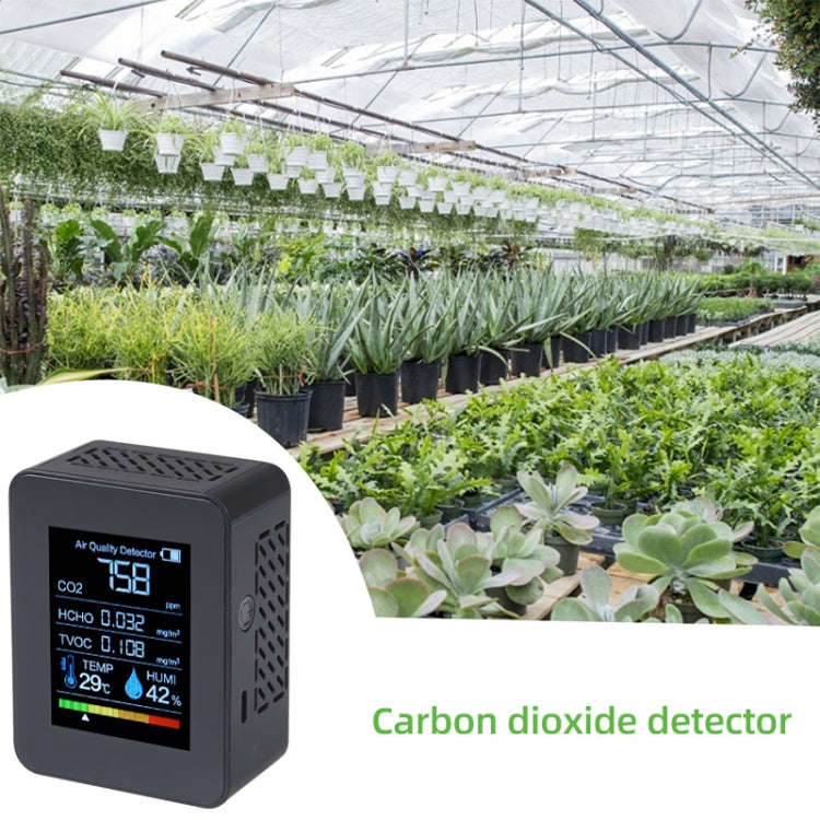 TVOC1 Portable CO2 Air Quality Formaldehyde Carbon Dioxide Detector Indoor Temperature Hygrometer...