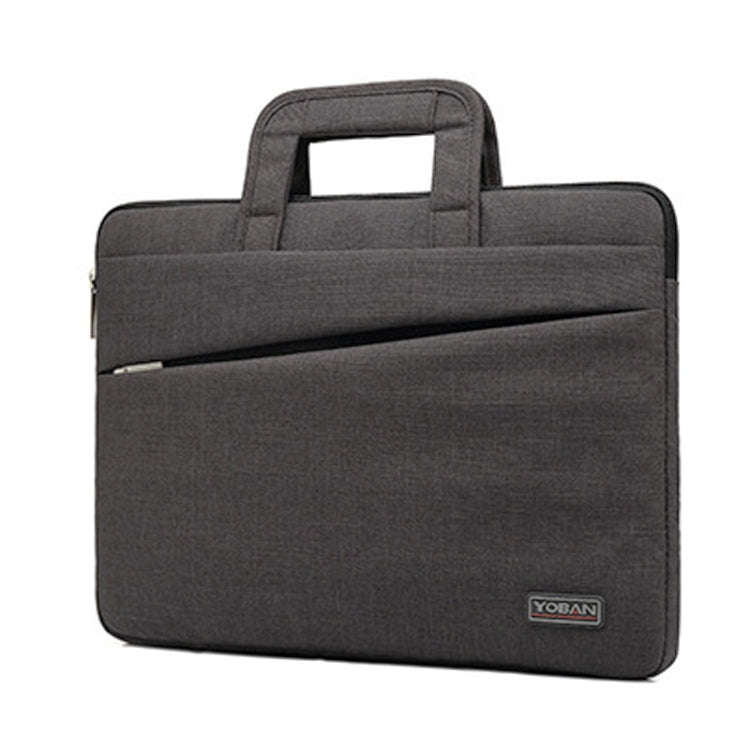 YOBAN Y-923-1 Casual Laptop Bag Waterproof Tablet Business Bag, Size: 14 inch(Dark Gray)