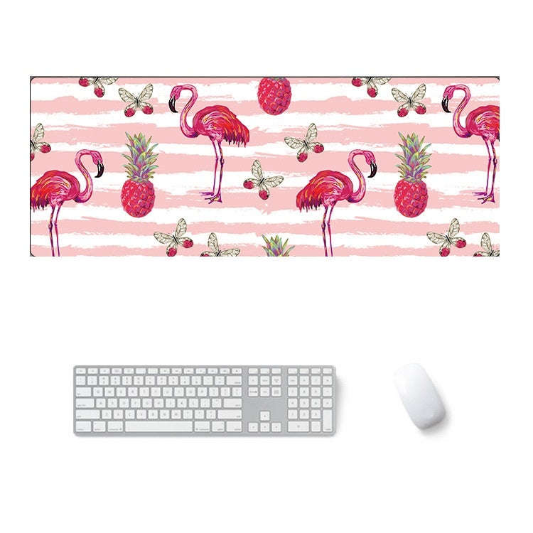 800x300x2mm  Office Learning Rubber Mouse Pad Table Mat(1 Flamingo)