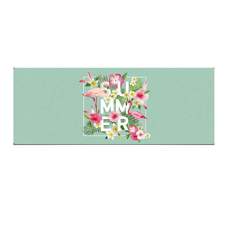 900x400x3mm Office Learning Rubber Mouse Pad Table Mat(2 Flamingo)
