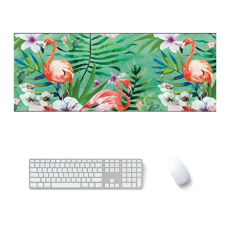 900x400x4mm Office Learning Rubber Mouse Pad Table Mat(6 Flamingo)