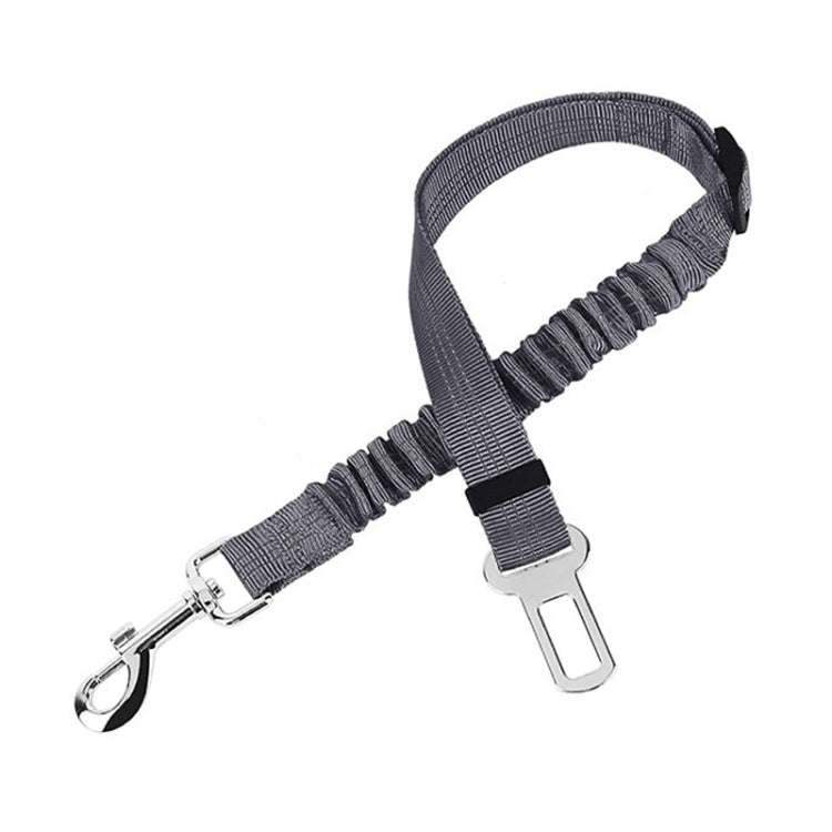 Pet Car Seat Belt Telescopic Reflective Safety Rope(Grey)