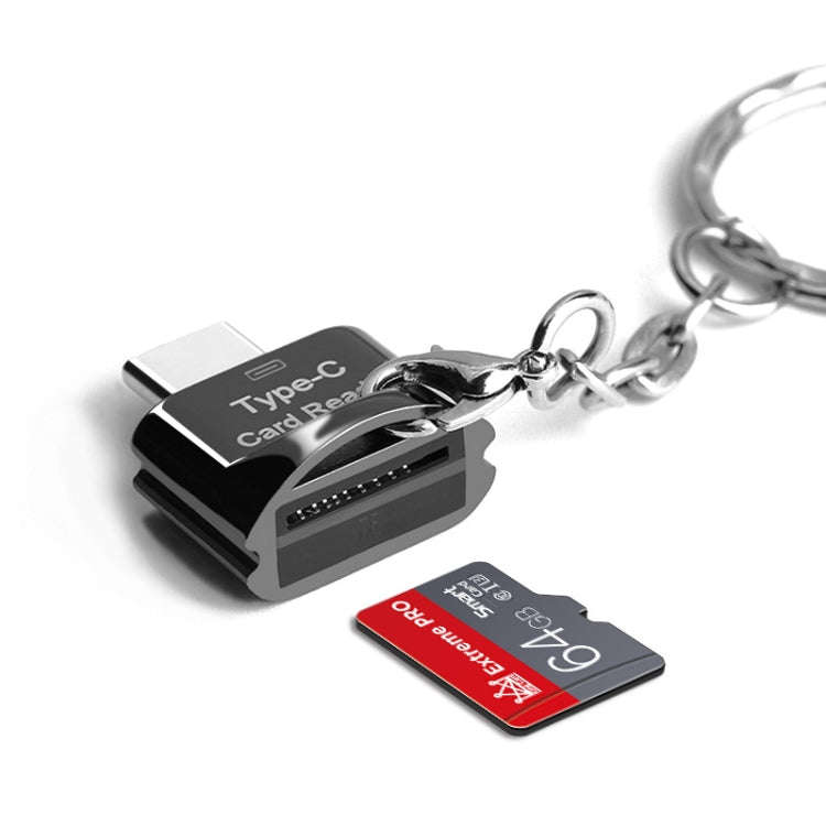C10 TYPE-C Interface Mobile Phone Memory Card, Capacity: 256GB(Silver Gray)