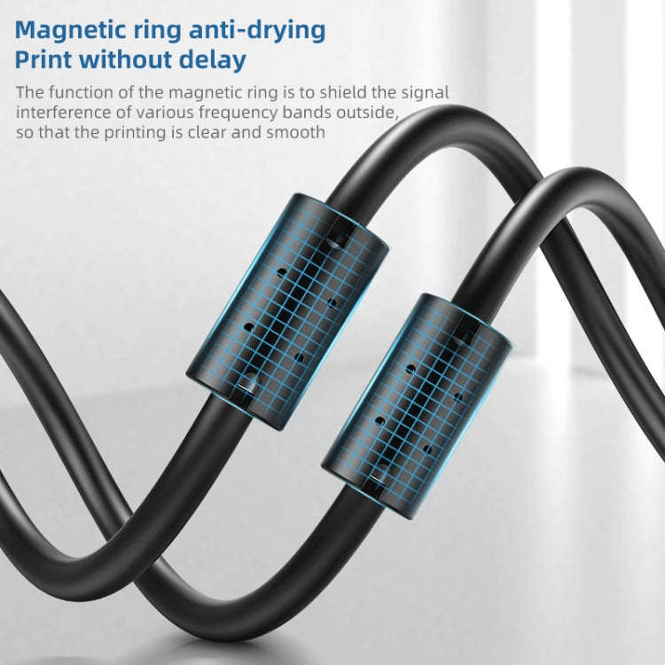3 PCS Jasoz USB Printing Data Cable Oxygen-Free Copper Core, Cable Length: 1m