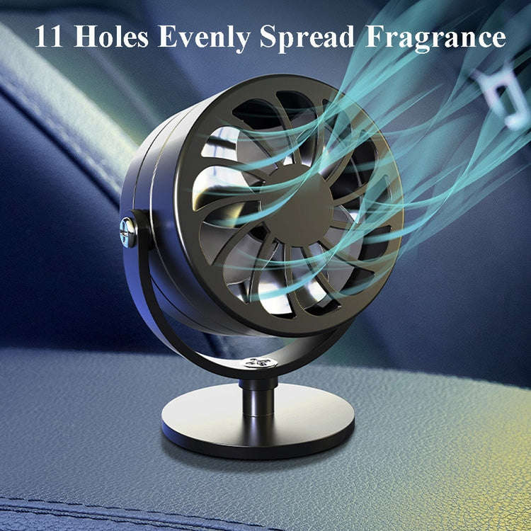 Aromatherapy Car Ornaments Automotive Accessories Solar Perfume Seat(Black)