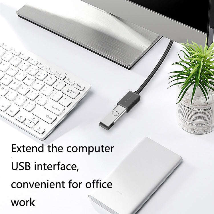 Jasoz USB Male to Female Oxygen-Free Copper Core Extension Data Cable, Colour: Black 8m