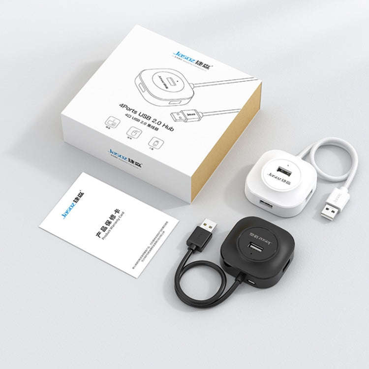 Jasoz High-Speed USB2.0 4-Ports HUB 1 to 4 Docking HUB, Colour: White 1.2m