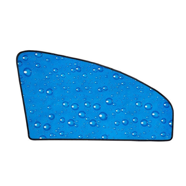 R-2938 Single-Layer Sun Protection Magnetic Car Curtain Vehicle Water Drop Sunshade(Blue Left)