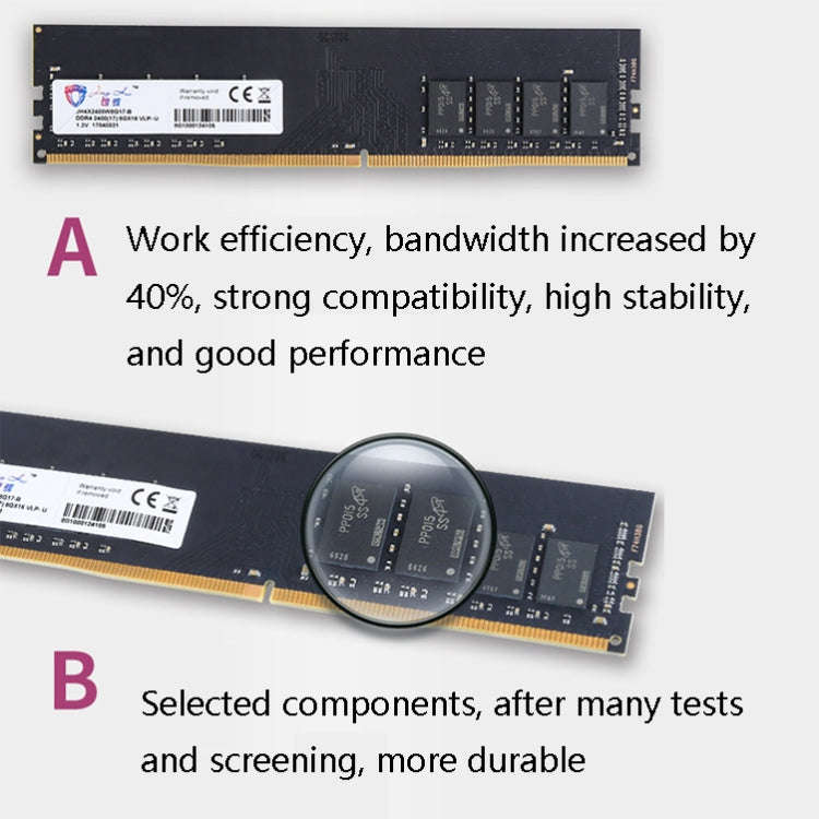 JingHai DDR4 4G Low Pressure Version 1.2V Desktop RAM(2666MHz)