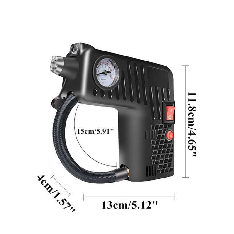 YX-301 12V Multi-Function Car Electric Portable Hand-Held Inflatable Pump(Green)