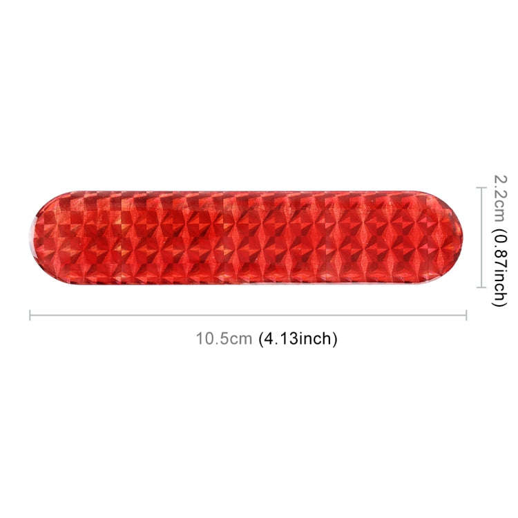 2 PCS High-brightness Laser Reflective Strip Warning Tape Decal Car Reflective Stickers Safety Ma...