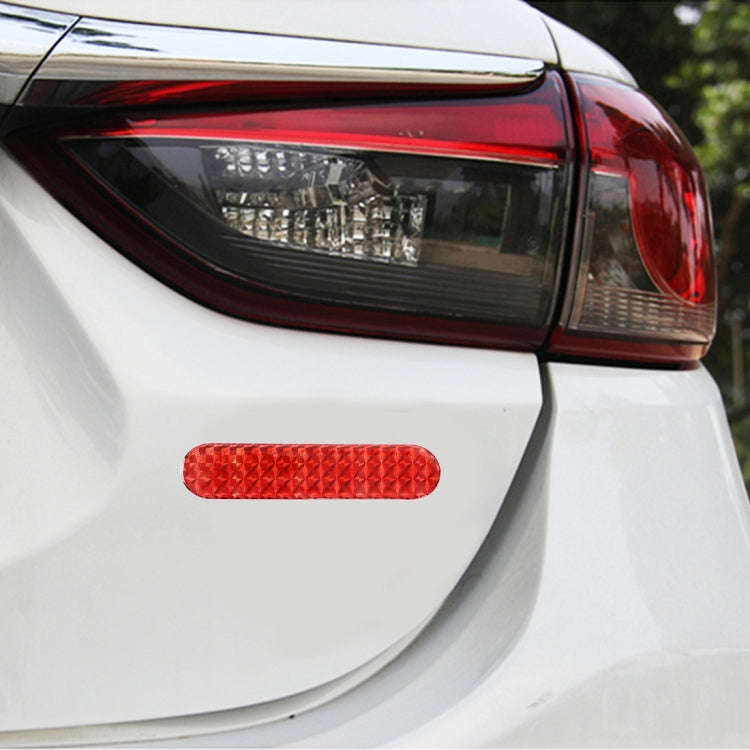 2 PCS High-brightness Laser Reflective Strip Warning Tape Decal Car Reflective Stickers Safety Ma...