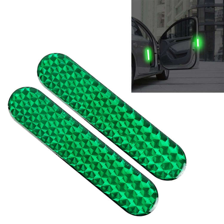 2 PCS High-brightness Laser Reflective Strip Warning Tape Decal Car Reflective Stickers Safety Ma...