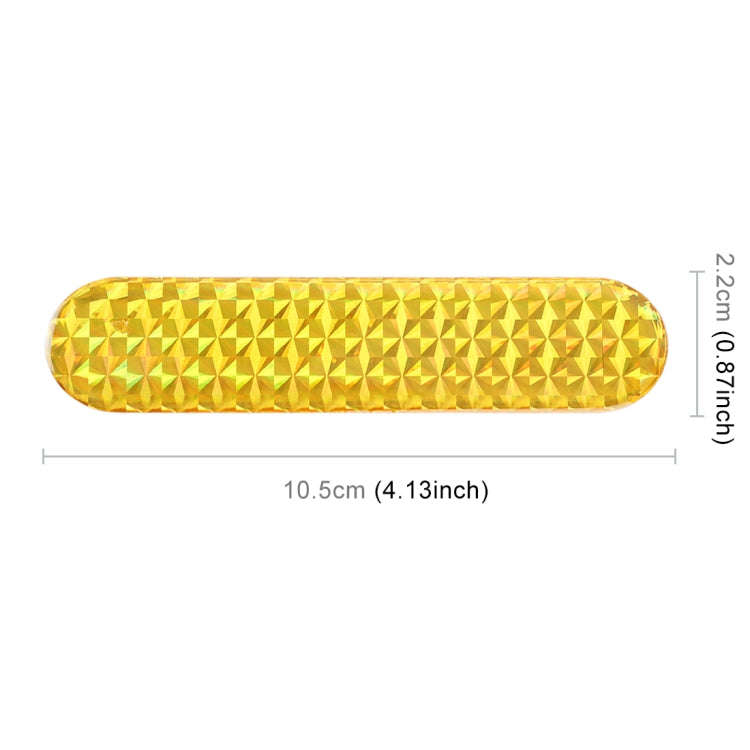 2 PCS High-brightness Laser Reflective Strip Warning Tape Decal Car Reflective Stickers Safety Ma...