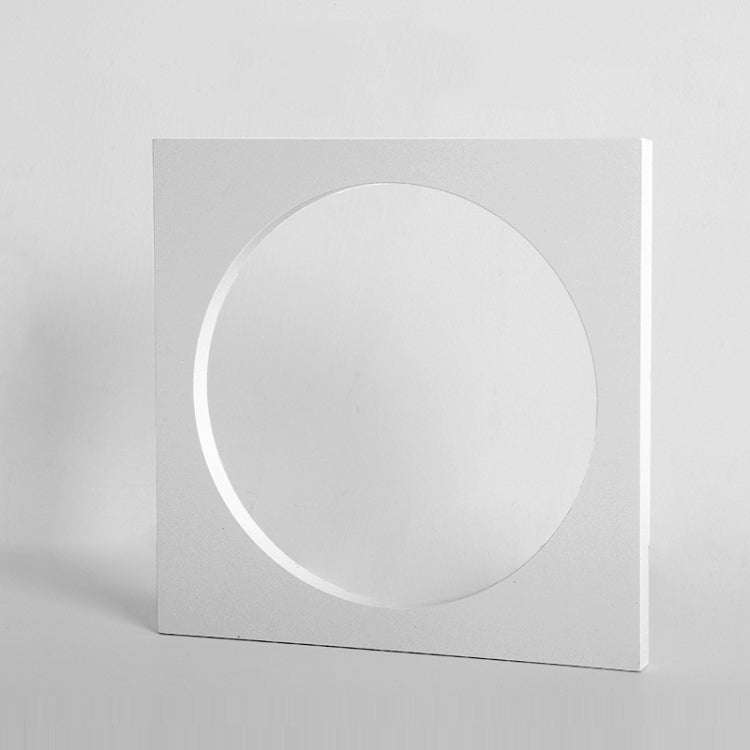 Square Hollow Circle  Solid Wood Geometric Polygon Camera Props Creative Photography Ornaments