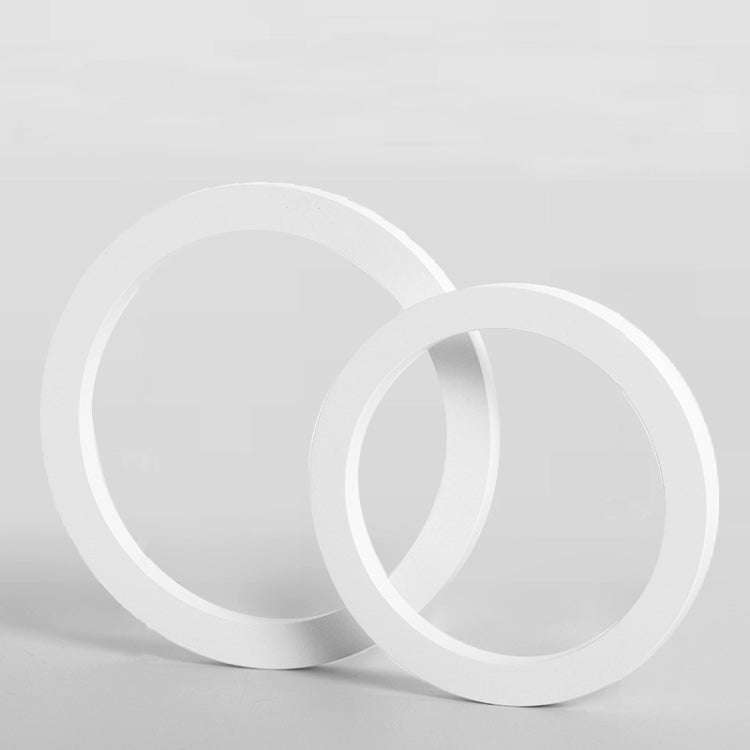 Dual Circular Rings Solid Wood Geometric Polygon Camera Props Creative Photography Ornaments