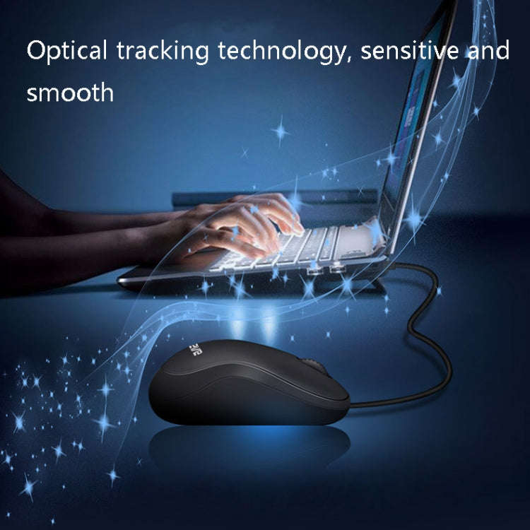 3 PCS Cadeve M220 3 Keys USB Wired Fashion Portable Mouse(Black Gray)