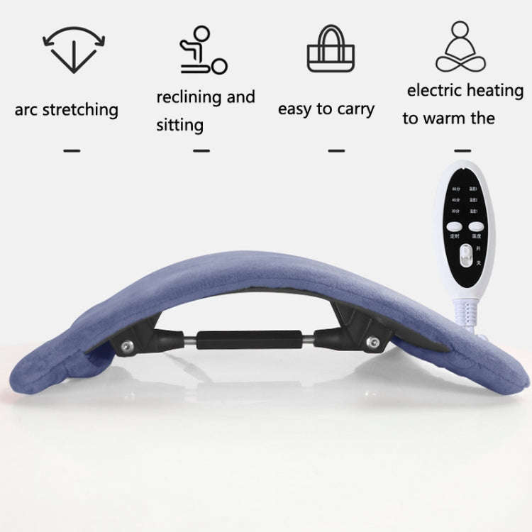 Electric Heating Lumbar Support Pad Lumbar Spine Stretcher Massager Spine Correction Backrest Boa...
