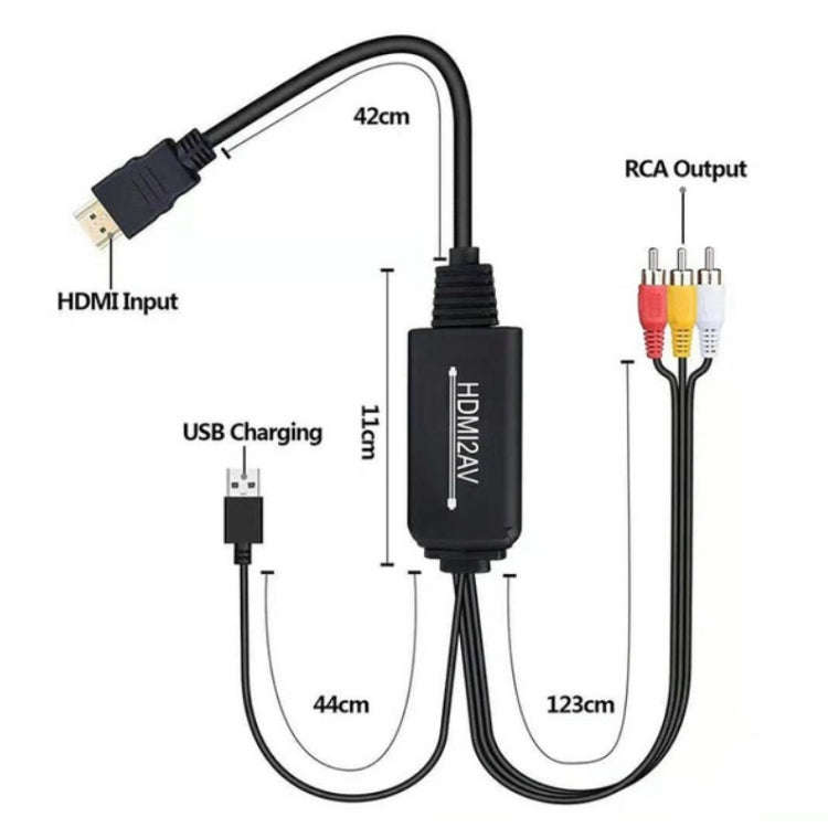RL-HTAL1 HDMI to AV Converter Specification Female to Male Split