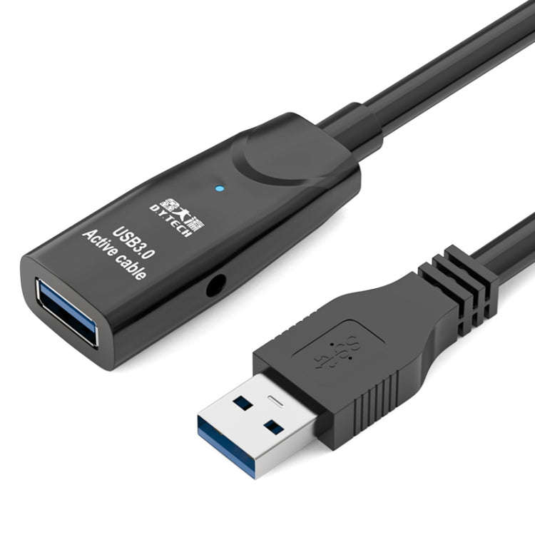 D.Y.TECH USB 3.0 Male To Female Extension Cable Double Shielded Chip Data Cable, Length: 10m