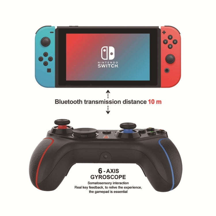 Wireless Gamepad With Wake-Up For Nintendo Switch/Android/IOS/PC, Style: S818 Green Black