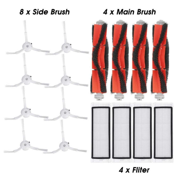 16 PCS/Set Main Brush + Side Brush + Haipa Filter For Xiaomi/Robok Sweeping Robot