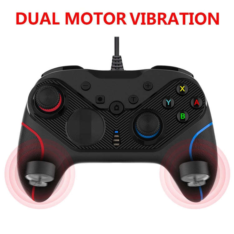 Wired Gamepad For Nintendo Switch / Android / iOS / PC(S818W Left Red Right Blue)