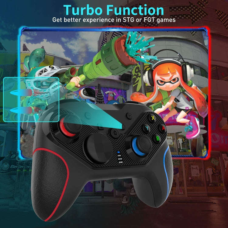 Wired Gamepad For Nintendo Switch / Android / iOS / PC(S818W Left Red Right Blue)