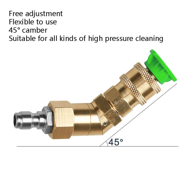 Car Wash Machine With High Pressure Air Conditioning Cleaning Nozzle 1/4 Copper Rotary Bending Jo...