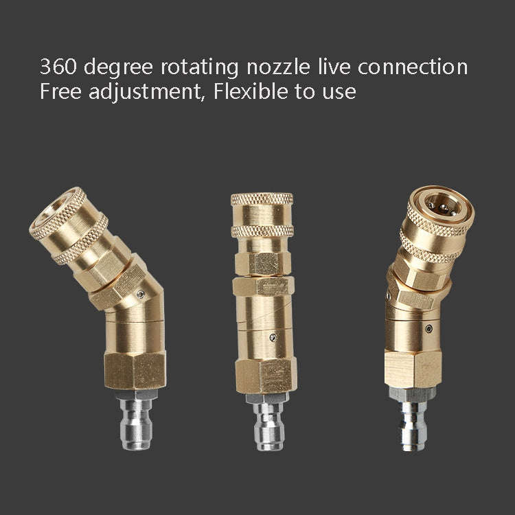 Car Wash Machine With High Pressure Air Conditioning Cleaning Nozzle 1/4 Copper Rotary Bending Jo...