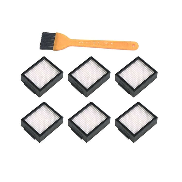 Sweeping Robot Hypa Filter For iRobot I7 I7+ E5 E6(6 Filters + Brush)