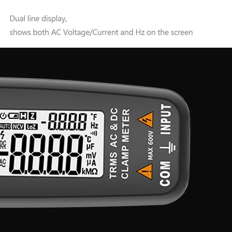 BSIDE ACM91 Digital Clamp Meter AC/DC Current 1mA True RMS Auto Range  Capacitor Tester Multimete...
