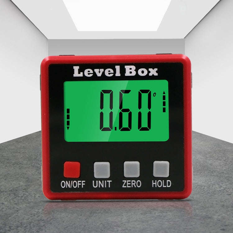 Precision Digital Inclinometer Electron Goniometers 4x90 Degree Magnetic Base Digital Protractor ...