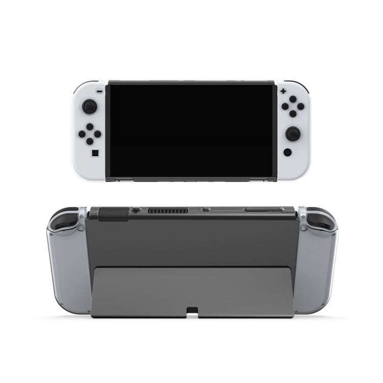 DOBE Game Handle Transparent Crystal Case TPU Protective Cover For Switch OLED Console(Transparen...