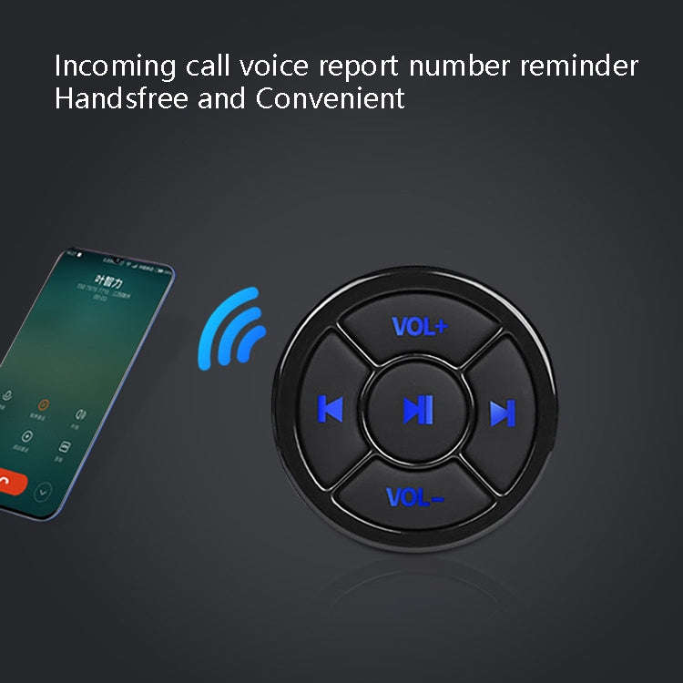 Car Mobile Phone Remote Control Bluetooth Wireless Multimedia Button Remote Control Music Playbac...