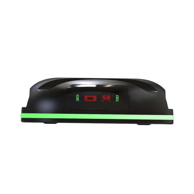 D1 Colorful Lights Handle Charger For Nintendo Switch / Switch Lite(Black)