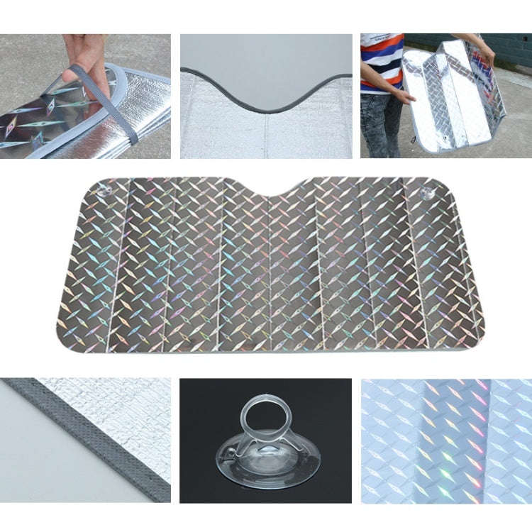 SHUNWEI 2 PCS Car Front Windshield Sunshade Summer Sun Protection And Heat Insulation Shading Boa...