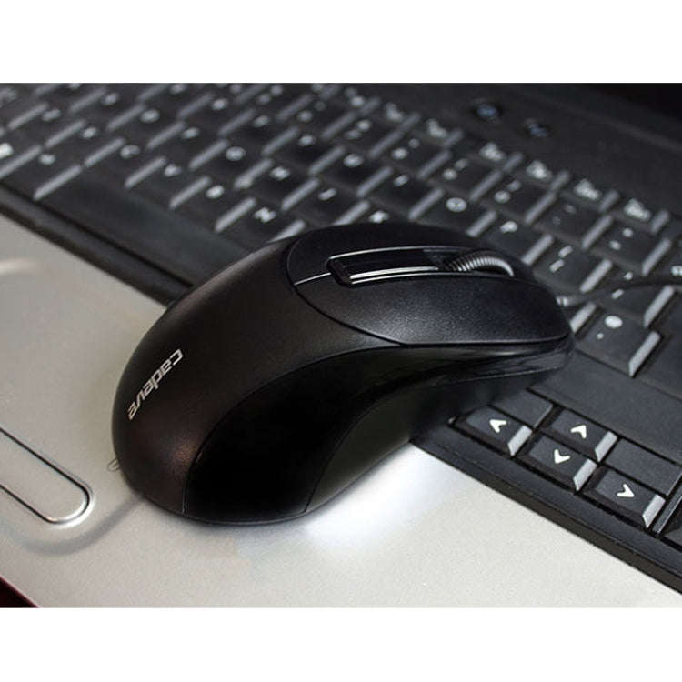 2 PCS Cadeva 006 3 Keys Wired Mouse Household Computer Mouse(USB Interface)