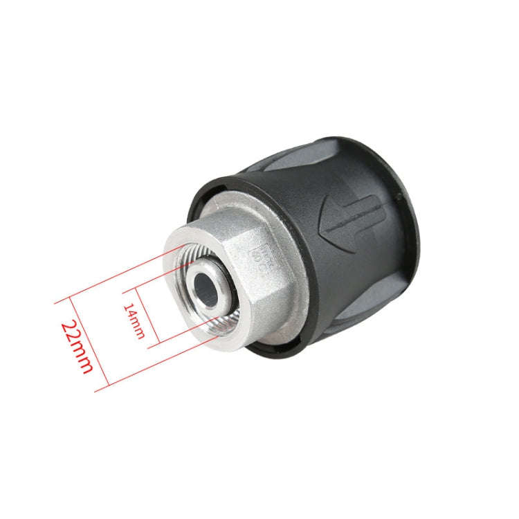 Aluminum Conversion Joint M22 / 14 Cleaning Machine Water Pipe Adapter For Karcher