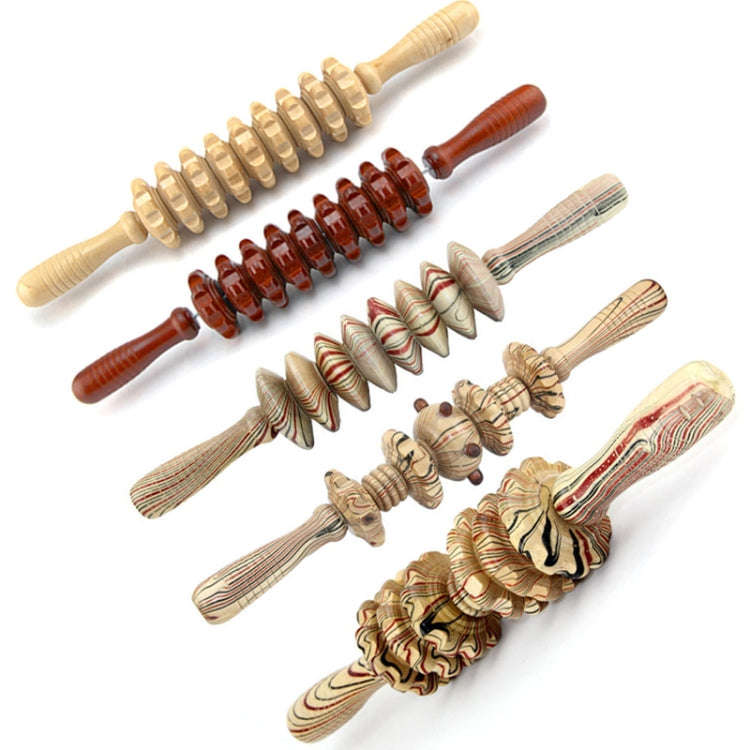 Wooden Abdominal Massager Leg Roller Massager(358 Massage Wheel)