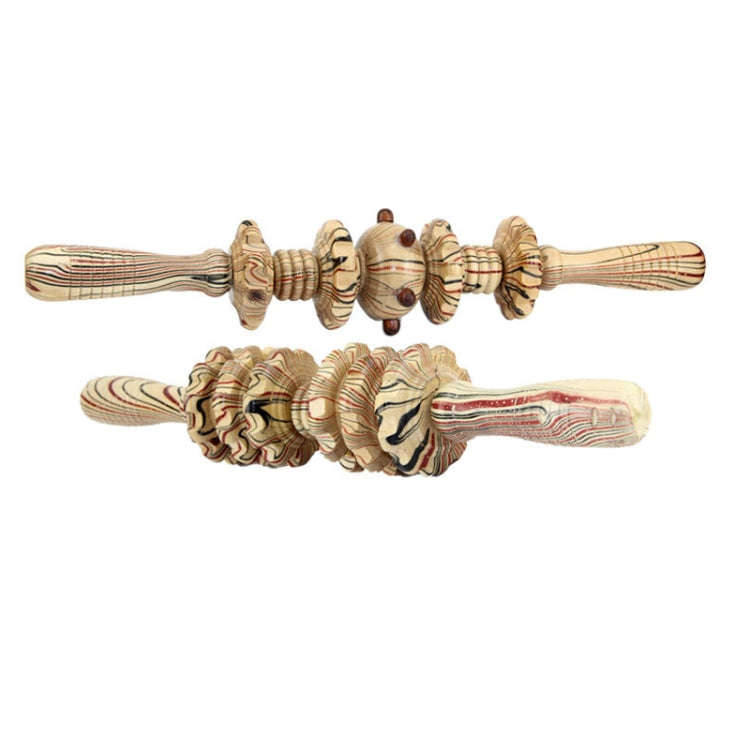 Wooden Abdominal Massager Leg Roller Massager(358 Massage Wheel)