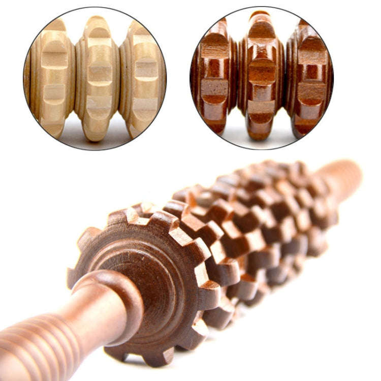 Wooden Abdominal Massager Leg Roller Massager(368 Massage Wheel)