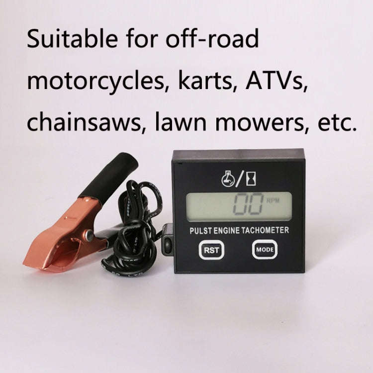 ZSB-03 Chain Saw Tachometer Gasoline Engine Lawn Mower High Tachometer Digital Display Induction ...